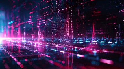 audio AI, digital background. copy space