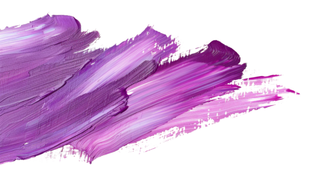 Pink and purple acrylic oil paint brush stroke