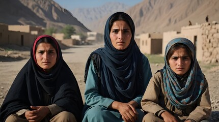 portrait of a woman in Afghanistan