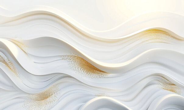 Digital white wave curve sculpture abstract graphic poster web page PPT background