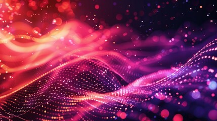 audio AI, digital background and space area for text