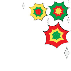 Abstract fireworks decoration to celebrate children's day.