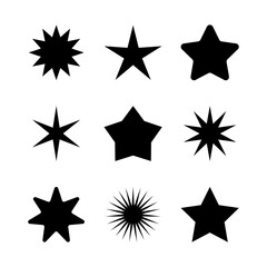 Obraz premium Stars Set Pack Collection Vector
