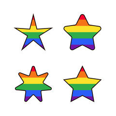 Stars Set Pack Collection LGBTQ Vector