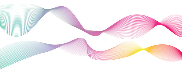 Abstract Line futuristic style background. Flowing wave pattern 3D curve halftone. Technology vector concept.