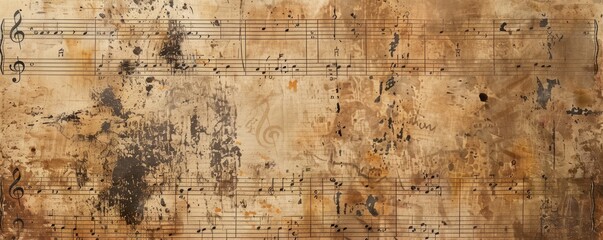 a image of a piece of music with notes on it