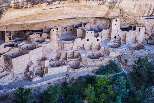 The iconic Cliff Palace in Mesa Verde National Park in Colorado, USA