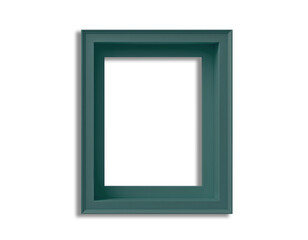 Simple green tone square frame on a transparent background in PNG format. This simple design is free of pattern. Provides flexibility and ease of use for a variety of graphic design projects.