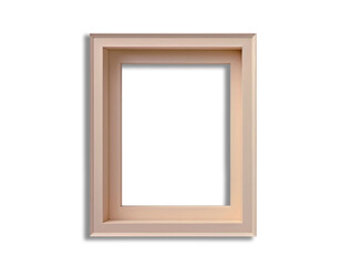 Simple brown square frame on transparent background in PNG format. This simple design is free of pattern. Provides flexibility and ease of use for a variety of graphic design projects