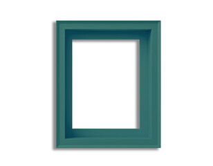 Simple green tone square frame on a transparent background in PNG format. This simple design is free of pattern. Provides flexibility and ease of use for a variety of graphic design projects.
