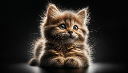 Fototapeta premium Tenerezza e Curiosità- Il Gattino Soriano