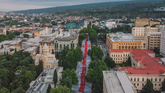 independence day of country Georgia - Powered by Adobe