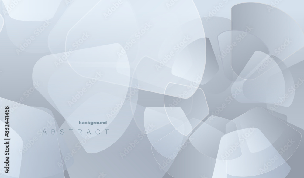 Poster grey geometric technology and business background with dynamic gear shape. vector illustration desig