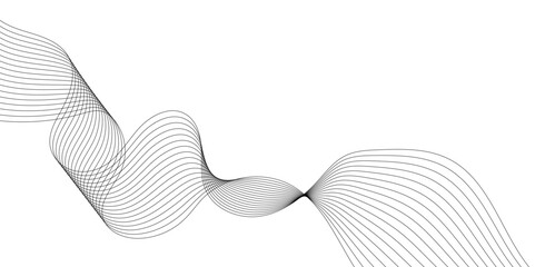 Abstract grey smooth element swoosh speed wave modern stream background. Abstract wave line for brochure, flyer, banner, template, wallpaper background with wave design. Abstract business wave lines.