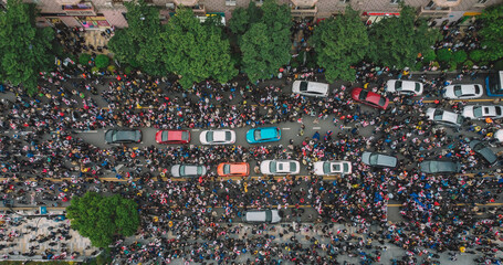 Protest Aerial View
