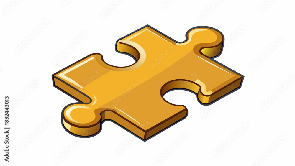 Aufkleber a puzzle piece fitting perfectly into its designated spot engaging with the other pieces to create t