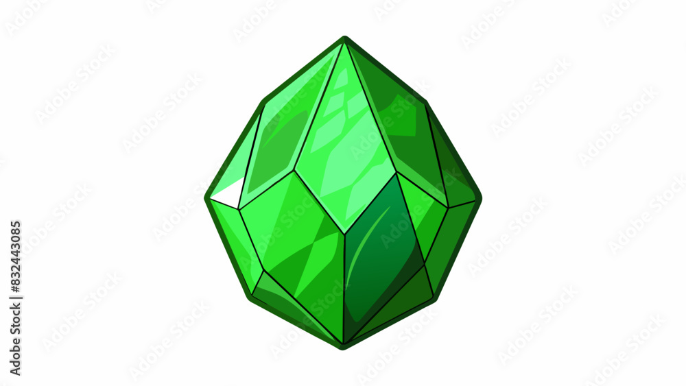 Poster a rare gemstone that glows softly in the dark with a brilliant green hue. its surface is rough and j