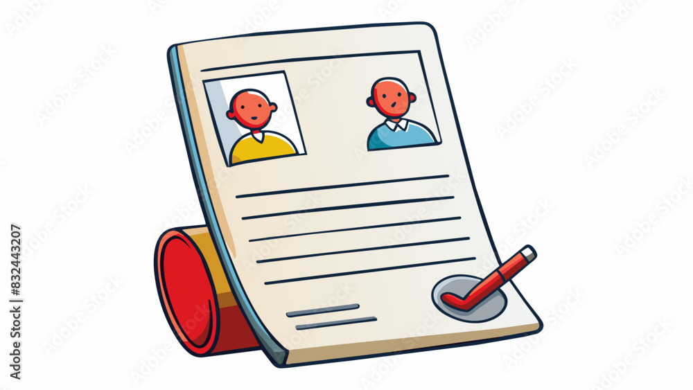 Poster A rejected job application cled and thrown in the trash. The pristine paper is now wrinkled and creased with a large red Rejected stamp clearly. Cartoon Vector.