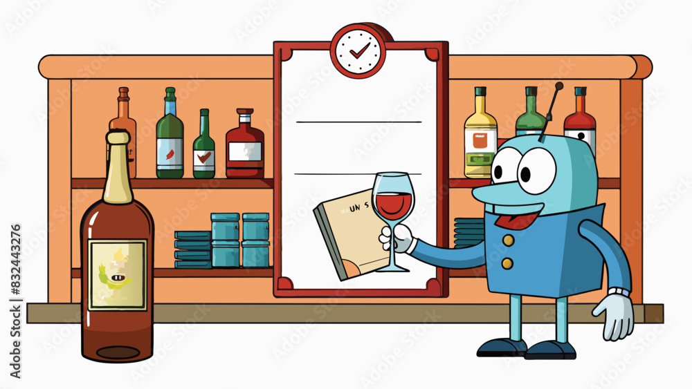 Poster a restaurant displaying a certificate on its wall stating it has a liquor licence is an example of a
