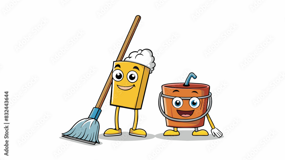 Poster a servants mop and bucket may seem like ordinary cleaning tools but to them it is a sacred duty. the