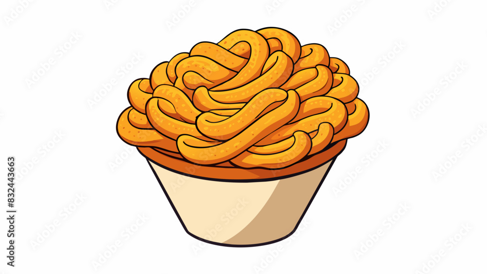 Poster a serving of curly fries these fries are twisted and coated in a crunchy seasoned breading giving th