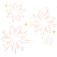 Sparkling fireworks. Festival decoration "Chiang Mai" Thailand