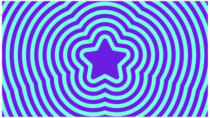 Stars Colorful Rounded Background Vector