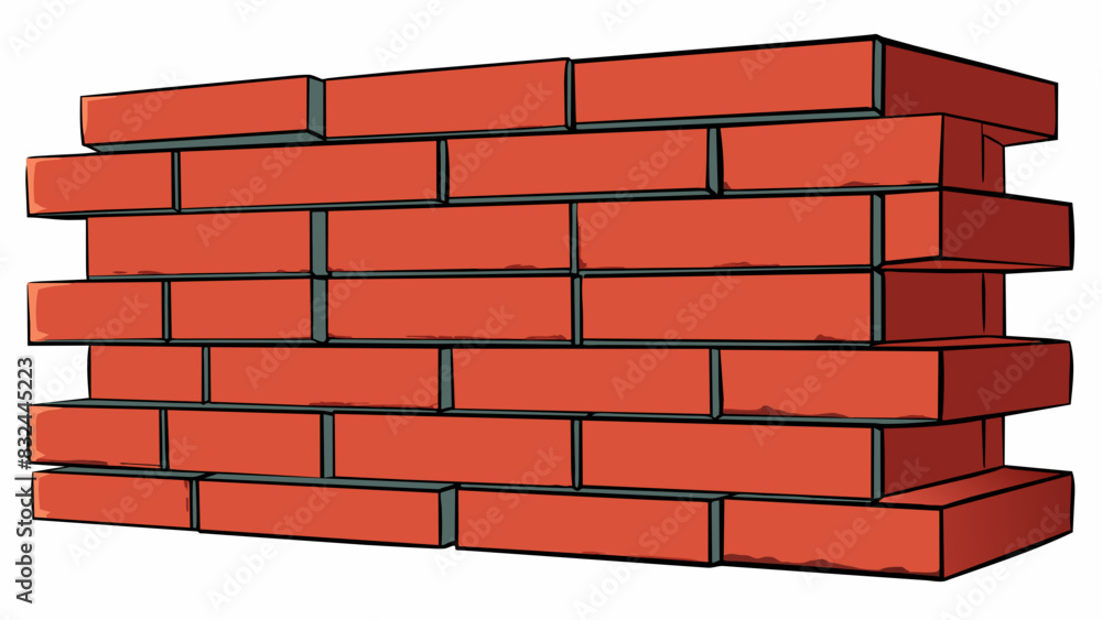 Poster a textured wallpaper featuring a faux brick pattern. the bricks have a rough uneven surface and are 