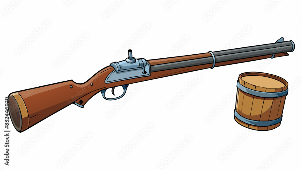 Poster a wellworn musket with a rusted barrel symbolizing the struggles and sacrifices of soldiers during t