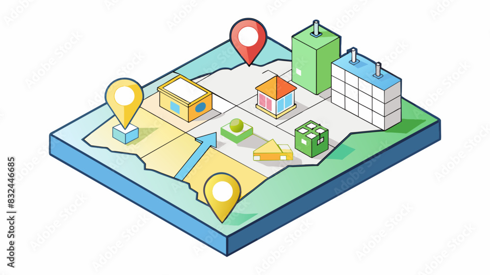 Poster An index is similar to a map providing a visual representation of a larger system and pointing out key areas or landmarks.. Cartoon Vector.