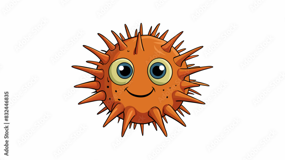 Poster As I combed through the sand with my toes I felt a sharp ly object underneath my foot a spiky driedout sea urchin. Describing the objects texture and. Cartoon Vector.