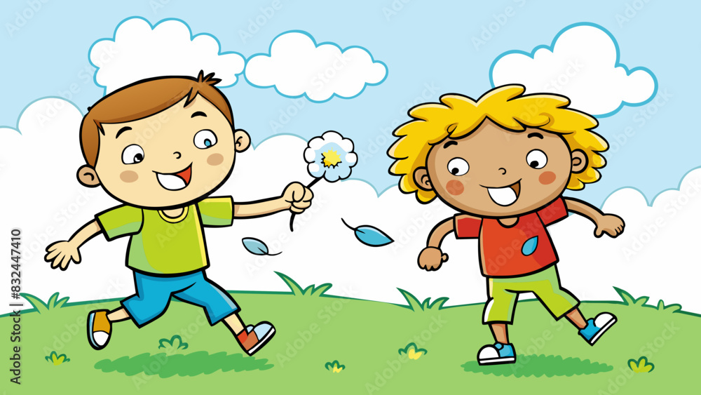 Poster children could be seen chasing each other in the park squealing with delight as they blew dandelion 
