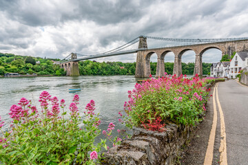 Views around Menai Bridge and Thoma Telford's Suspension Bridge