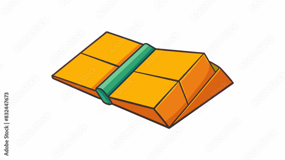 Fototapete Folded paper Upon unfolding this sheet of paper you will find that it is composed of two equal halves created by a crease down the middle. When fully. Cartoon Vector.