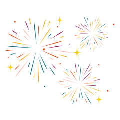 Sparkling fireworks decoration to celebrate the ThaiLand festival. Festival "Chiang Mai"