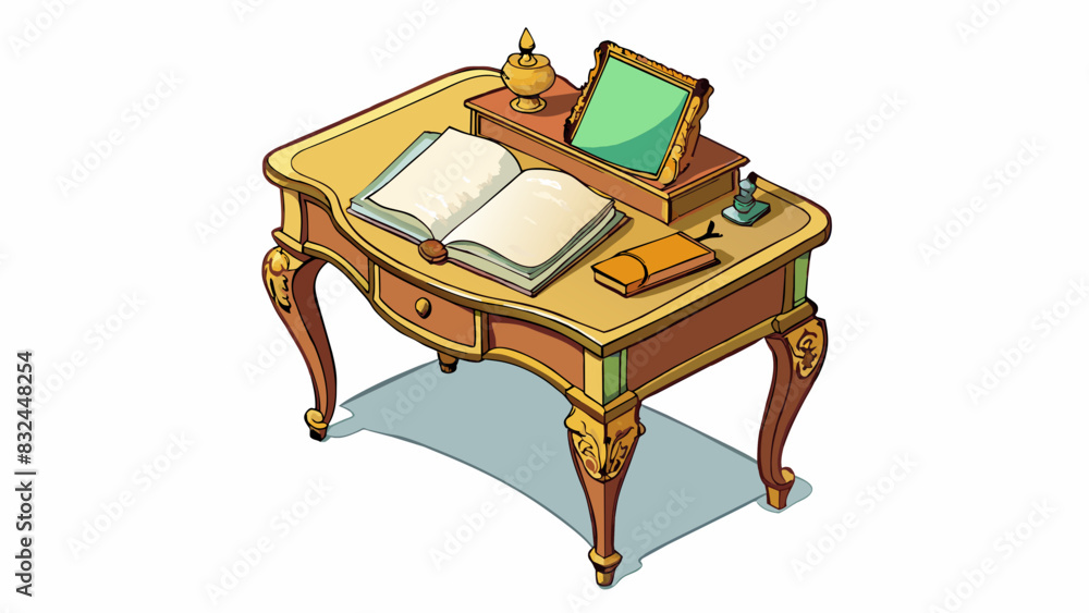 Poster in the corner of her room sat eves beloved antique writing desk its curved legs and intricate detail