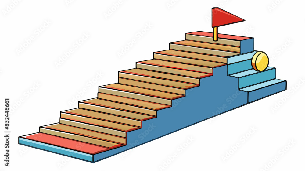 Poster Notion of Success The notion of success is the achievement of goals and objectives that bring fulfillment and satisfaction. It is portrayed as a. Cartoon Vector.