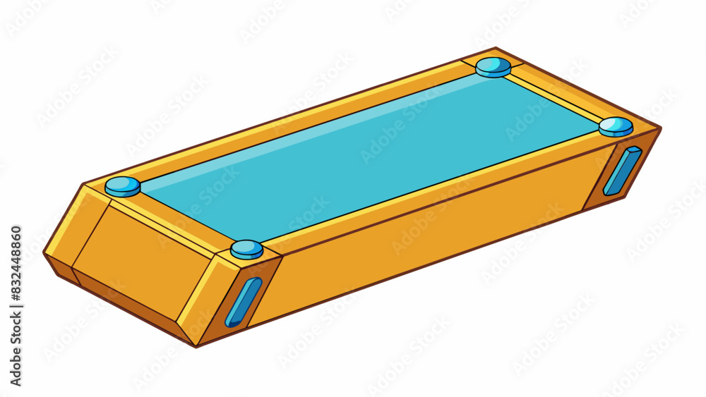Poster Rectangle A shape with four sides two of which are longer than the other two resembling a book or a phone.. Cartoon Vector.