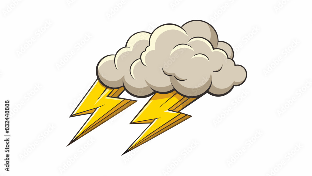 Poster Rumbling rumble A deep lowfrequency noise that is continuous and vibrating similar to the sound of thunder.. Cartoon Vector.