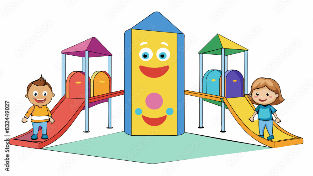 Poster shift of mood the childrens mood had a noticeable shift as they entered the colorful playground. the