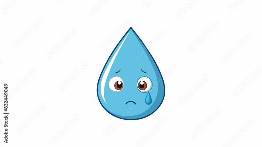 Poster silent tear almost invisible to the eye this tear is small and discreet. it falls silently and seems