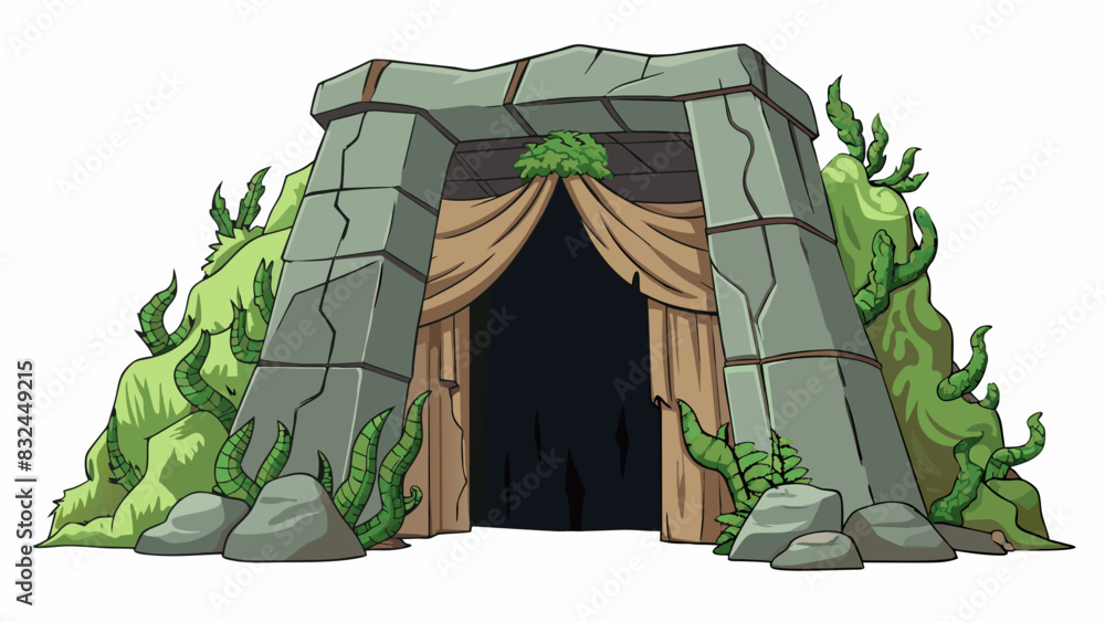 Poster the ancient cave was carved deep into the side of the rocky cliff its entrance hidden by a thick cur