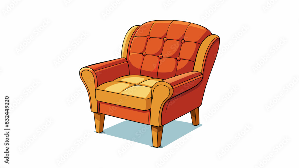 Poster the apparently comfortable chair had a deep cushion and sy wooden legs inviting anyone to take a sea