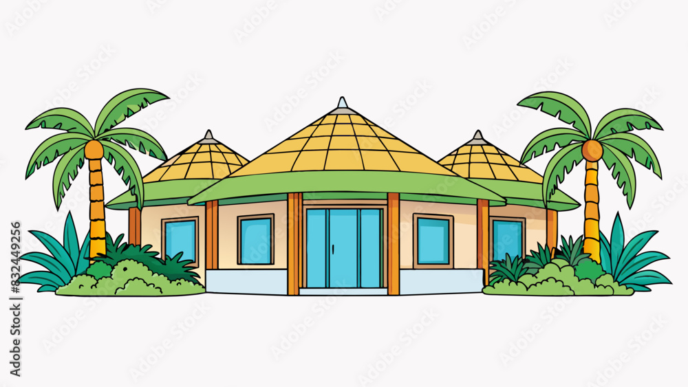 Poster the architecture in the tropical region is heavily influenced by the hot and humid climate. houses a