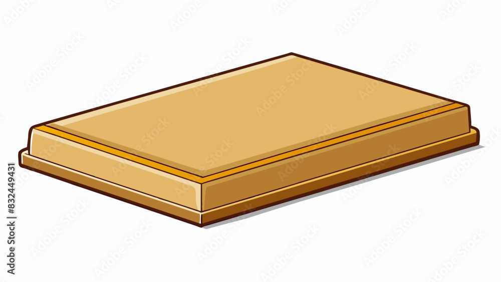 Poster The bottom of a box is a rectangular piece of cardboard firm and almost perfectly straight providing a solid foundation for the items inside.. Cartoon Vector.