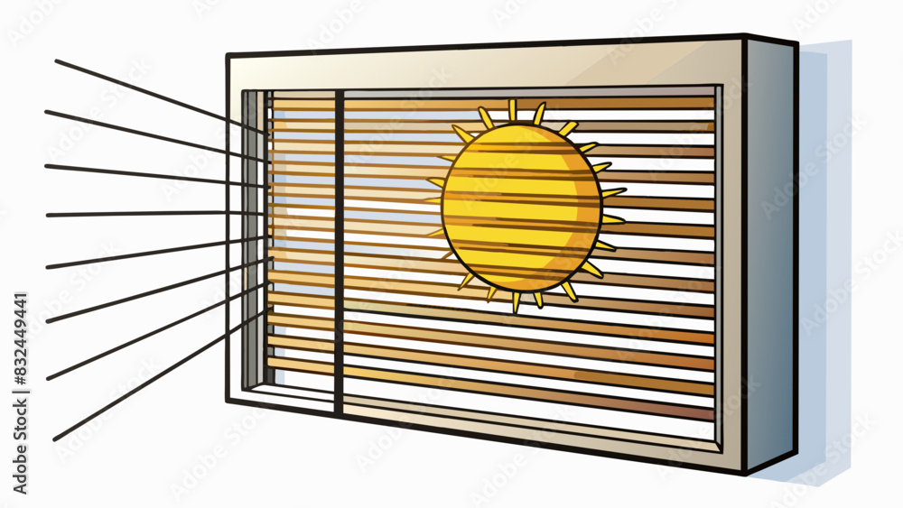 Poster the bright sunlight seeping through the blinds was in direct opposition to the dimly lit atmosphere 