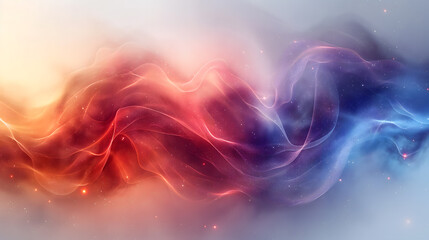 Vibrant Abstract Wavy Design with Colorful Gradient and Sparkles