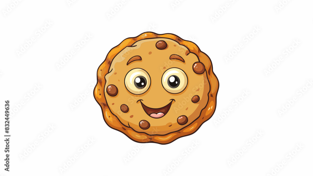 Poster The cookie was seriously chewy its edges crisp and golden brown while the center remained soft and gooey.. Cartoon Vector.