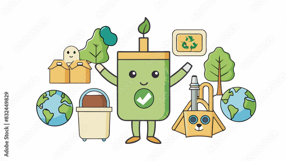 Poster the ecofriendly trend in consumer products is characterized by sustainable and reusable materials su