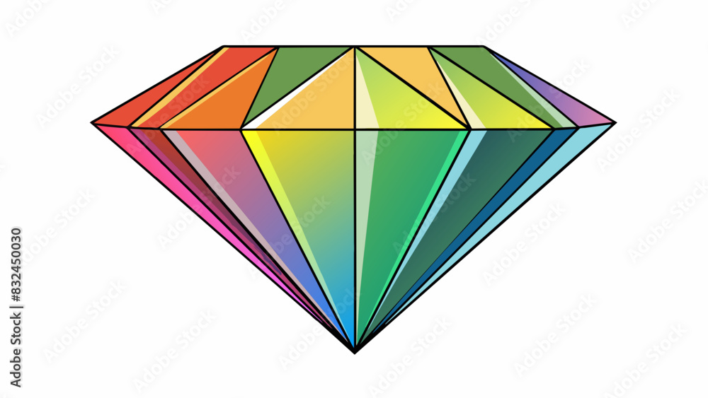 Poster the finest diamond perfectly and sparkling with every color of the rainbow dazzling all who lay thei